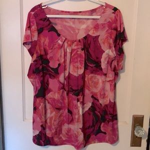 Worthington Pink Floral Top